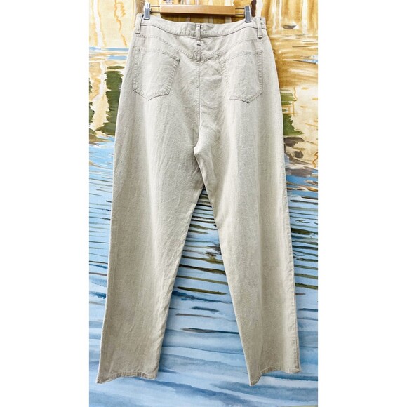 Vintage Linen Pants Liz Claiborne Linen Pants Womens Linen VTG Pants 32x32 Linen - Picture 7 of 16